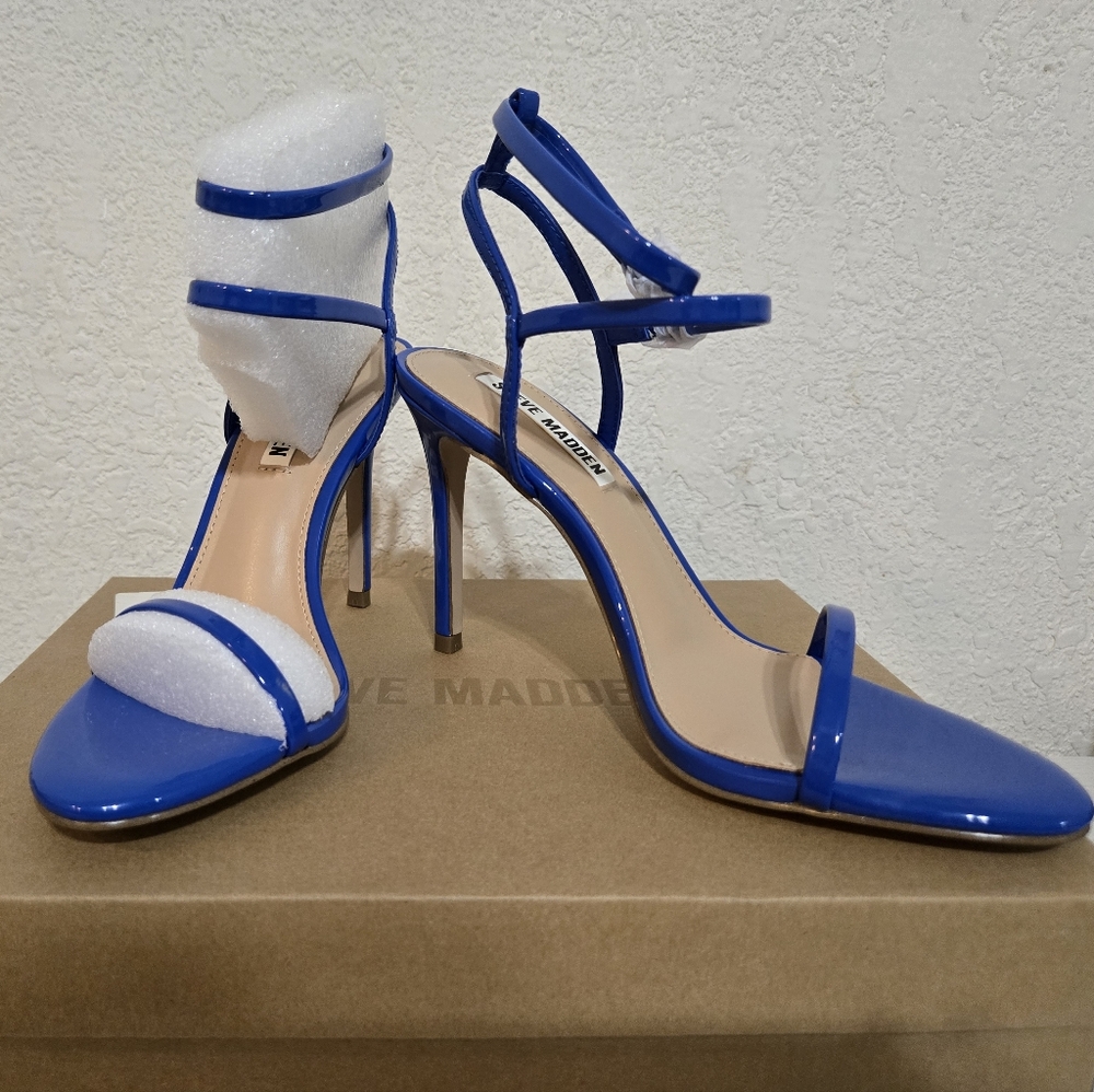 Steve Madden Vibrant Blue Strappy Heels